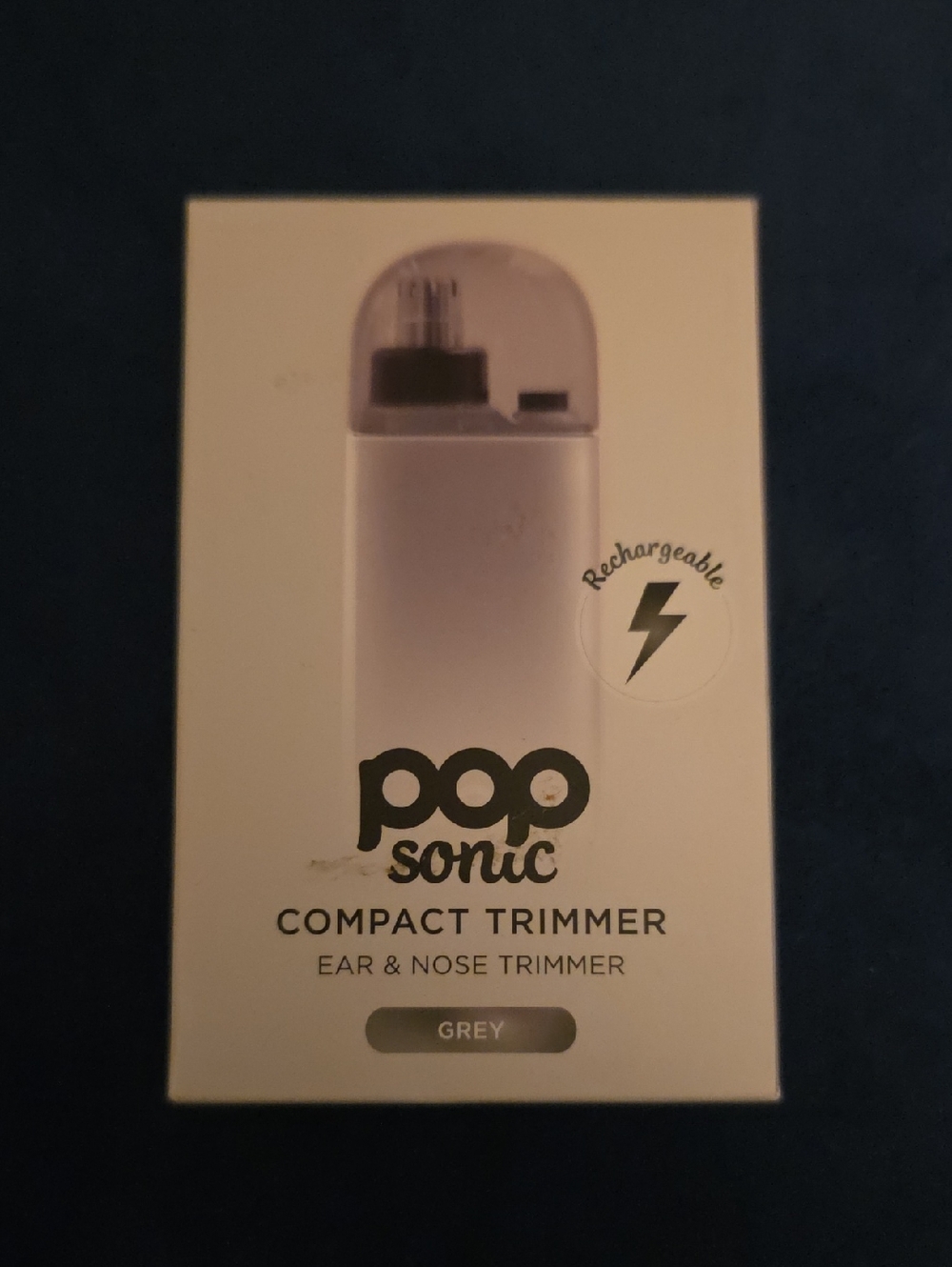Pop Sonic Compact Nose And Ear Trimmer - Grey